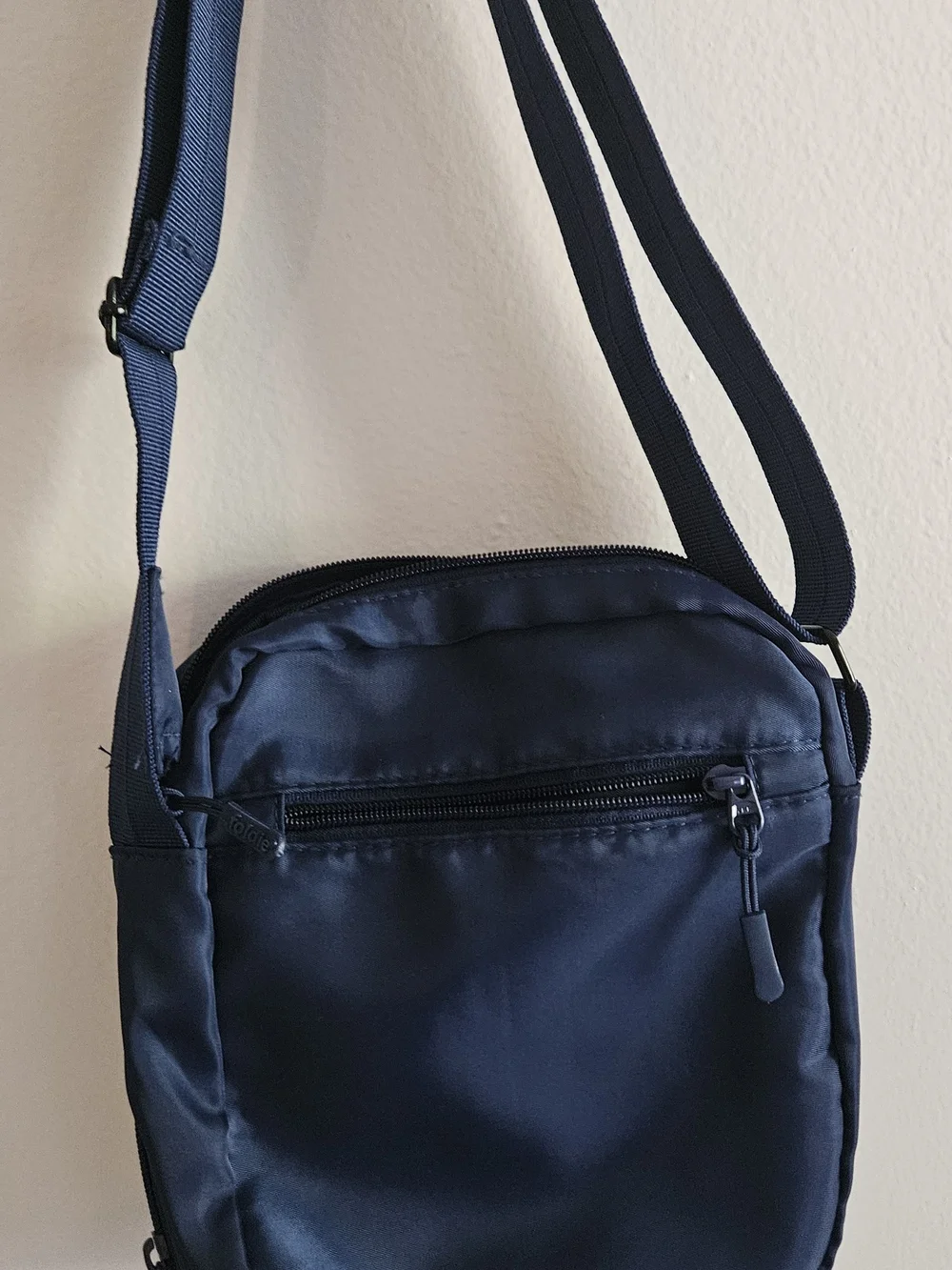 The Foldie Navy Messenger Crossbody Bag for Men. Travel, Vacation, Summer, Hike